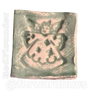 Hand Crafted Plaster Cast Angel Brooch